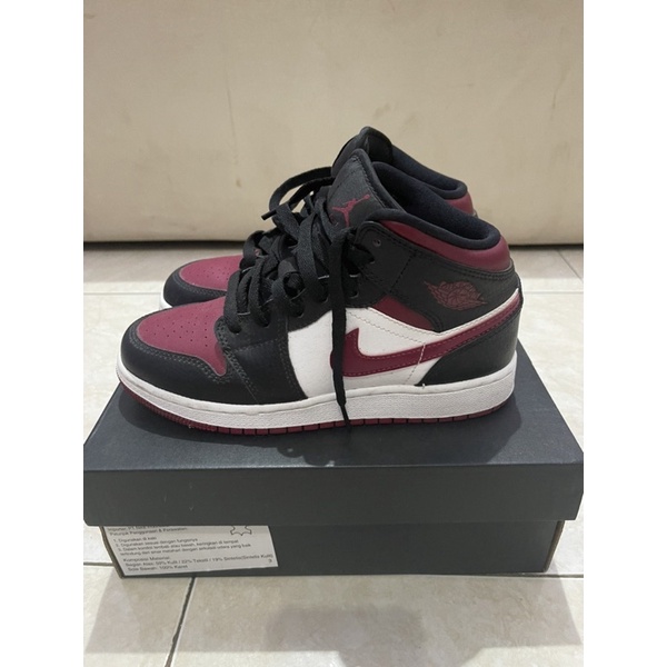AJ 1 Bred Toe Mid (GS)