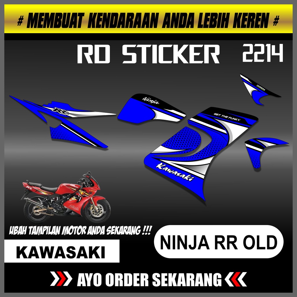 2214 Striping NINJA RR OLD Striping Stiker Lis Decal Motor NINJA RR OLD Racing striping NINJA RR OLD