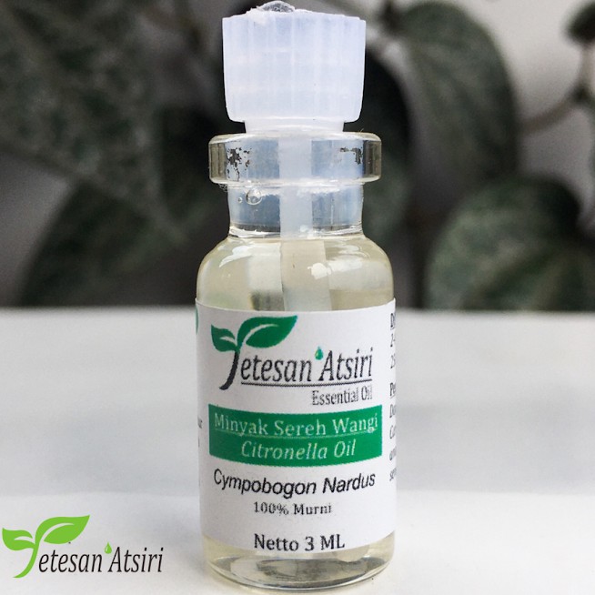 3ml minyak atsiri sereh wangi murni 100% citronella pure essential oil 100% aromatherapy diffuser