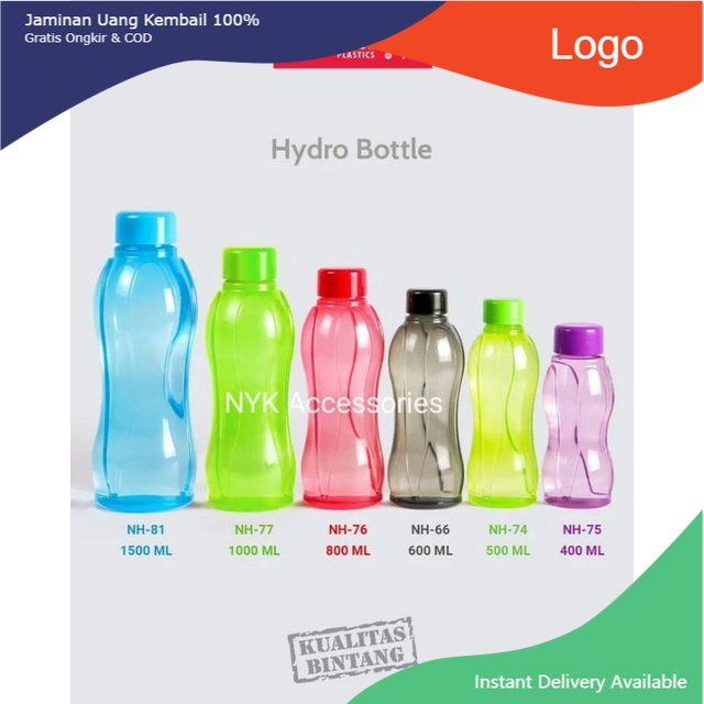 KNY TERMURAH FREE BUBBLE WRAP/DUS Botol HYDRO Lion star/400 ml/600 ml/800 ml/1000 ml/1500 ml/Botol L