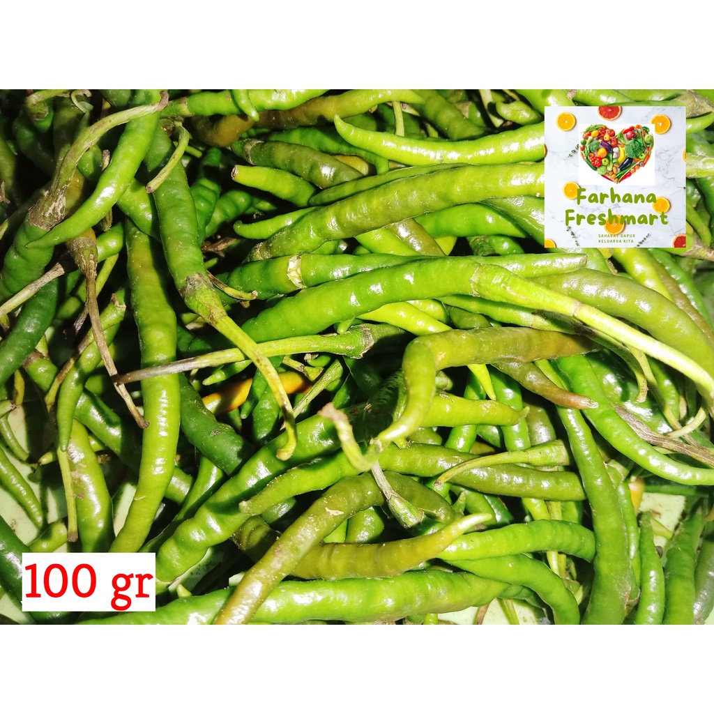 

JUAL MURAH CABE HIJAU KERITING 100 GR