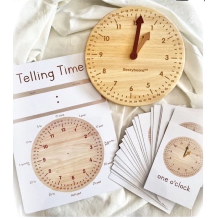 Game Montessori x Beezy Telling Time Acivity + Learning Clock