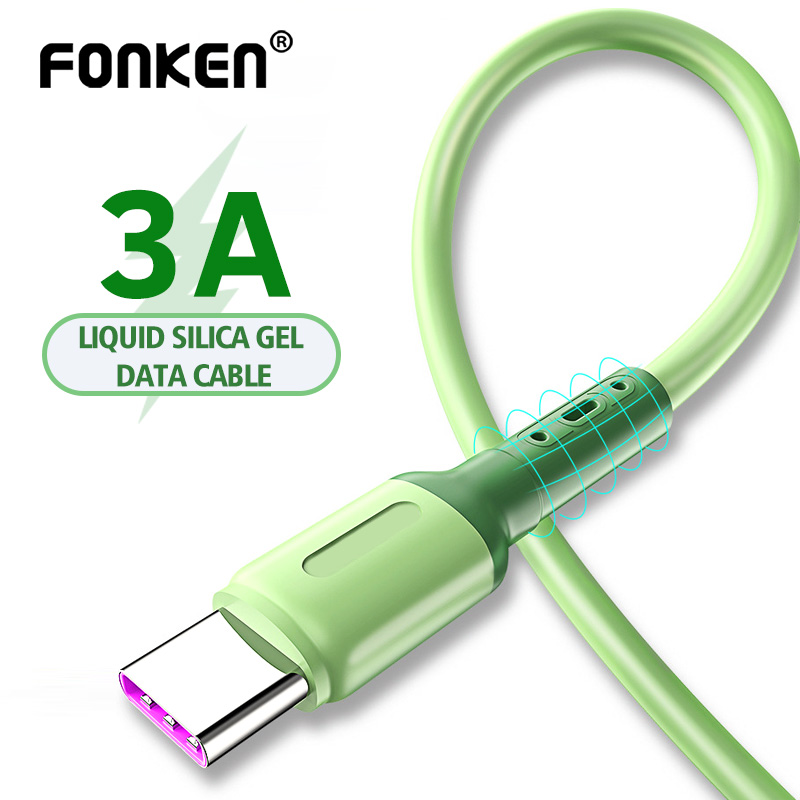 

FONKEN 3A fast charging Micro USB / Type-C Date Cable For Samsung Android Phone