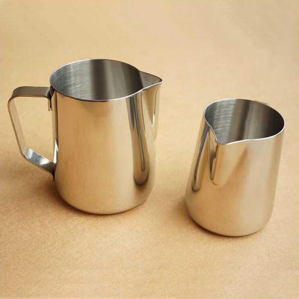 OneTwoCups Gelas Pitcher Kopi Espresso Latte Art - J068 [Silver] [350ml]