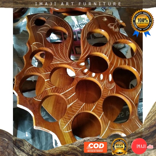 [ COD ] Tatakan tempat air mineral aqua gelas model ayam jago dekorasi hias ruang tamu furniture kay