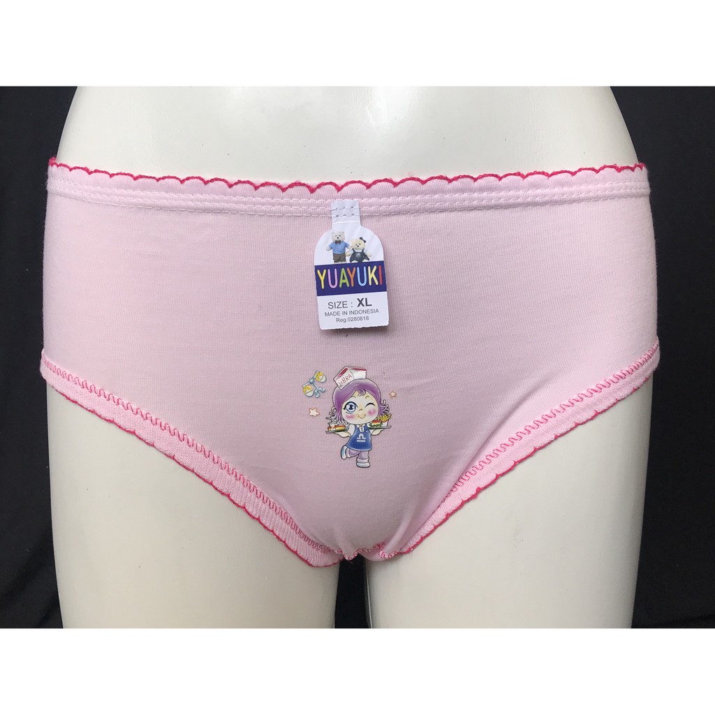BAYIe -  3 PCS Celana Dalam/CD Anak Perempuan YUAYUKI/ CD anak cewek Size S M L XL