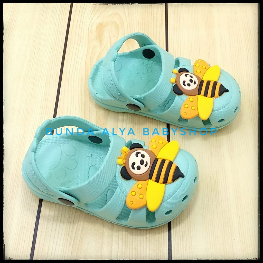 Sandal Anak Laki Karet Usia 2 3 4 Tahun TOSKA BEE - Sendal Anak Cowok Cewek Karet Anti Licin Size 24 - 29