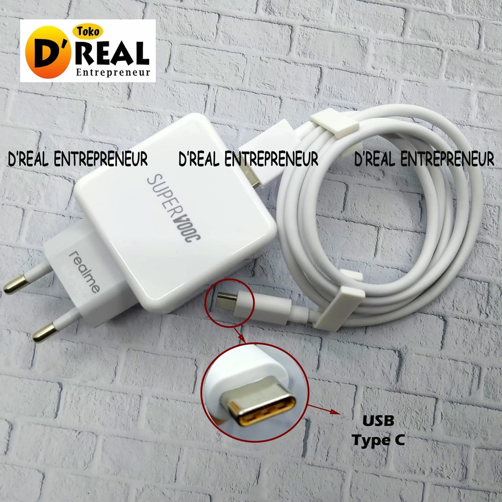 Realme Type C Charger Original VOOC Fast Charging