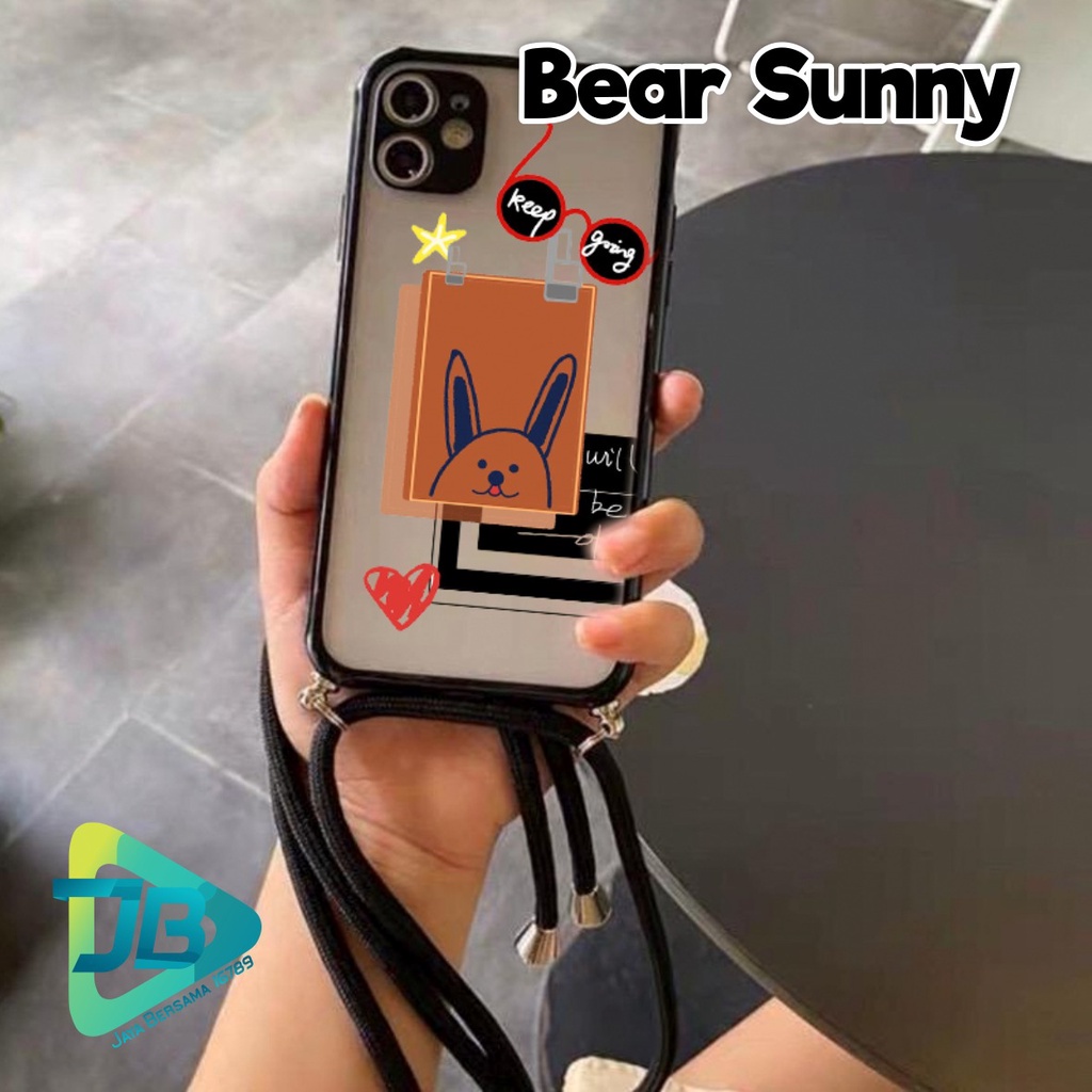 SOFTCASE SLINGCASE DOVE BEAR SUNNY OPPO VIVO SAMSUNG XIAOMI REALME IPHONE ALL TYPE JB4924