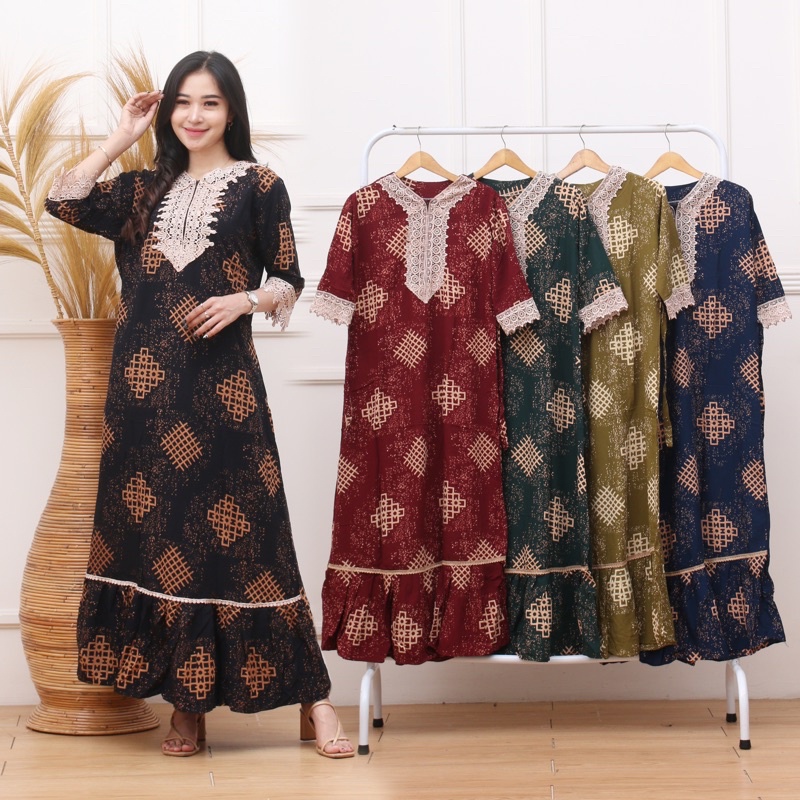 🆕🆙gamis DASTER ARAB SABRINA RENDA MOTIF TERBARU BUSUI RAYON TEBAL TERLARIS Longdres gamis arab zeema