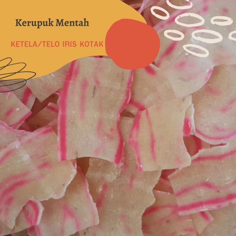 

[250 GRAM] KERUPUK TELO IRIS KOTAK/KRUPUK KETELA IRIS/KRECEK