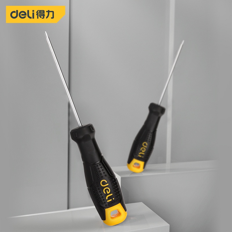 Deli Screwdriver/ Obeng Minus 3x100/150mm & 5x100/150mm Cr-V DL62X1X01-1