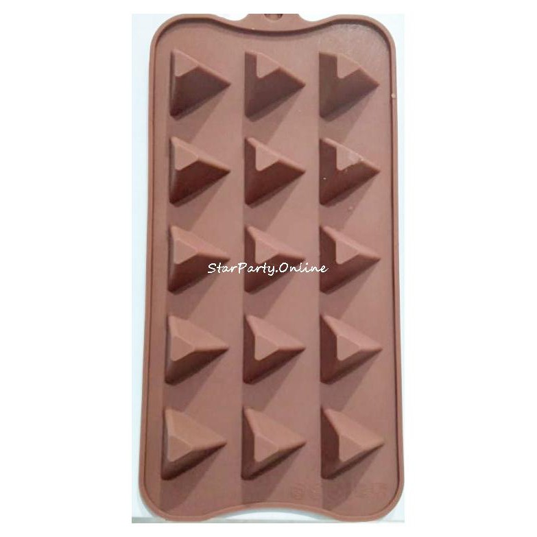 Cetakan Silikon Piramid /Cetakan Coklat /CetakaN Kue /Cetakan Molding