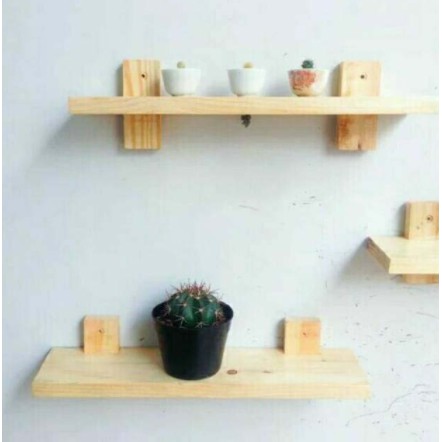 Ambalan Rak kayu Murah / Rak dinding kayu / Ambalan dinding / Rak Dapur / Rak Sepatu / Rak Buku