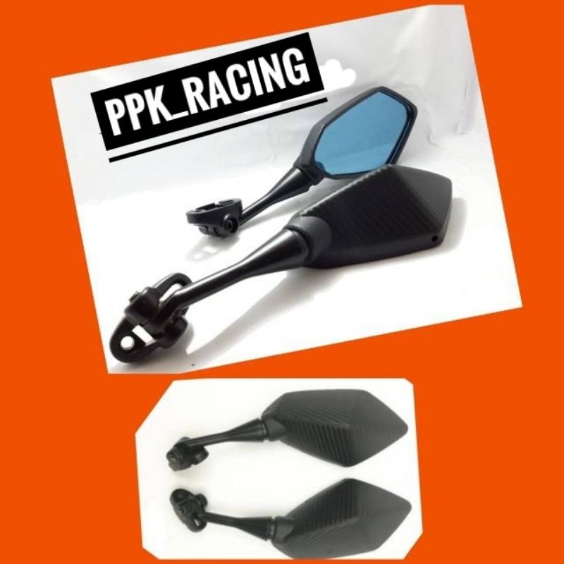 Spion Ninja Fairing Kaca Biru 250 Fi Carbon PNP Motor R15 CBR150 CBR 250