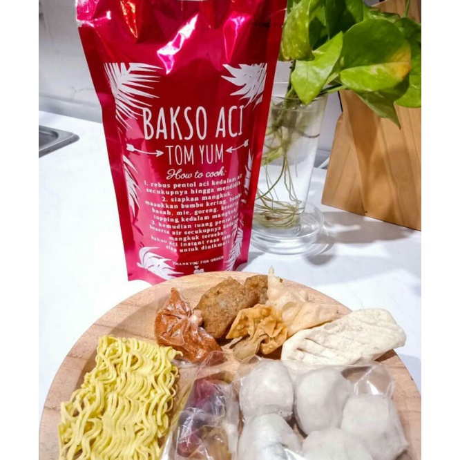 

bakso aci kemasan premium rasa original, tomyum,yakisoba