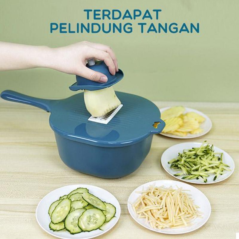 Samono SVC001 Alat Potong Sayur Parutan Multifungsi 8 in 1