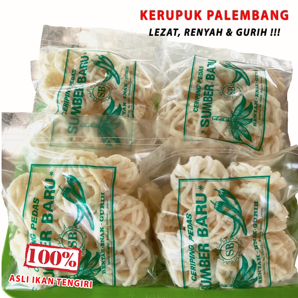 Jual Kerupuk Ikan Tengiri 60gr Kerupuk Keriting Krupuk Tengiri Kerupuk