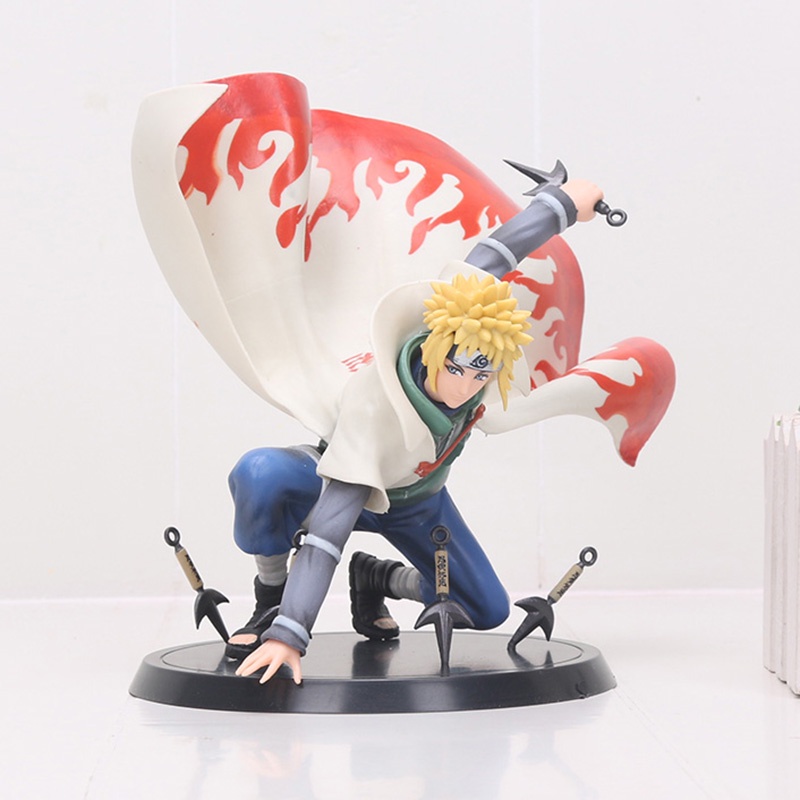 Action Figure Naruto Shippuden Namikaze Minato Bahan Pvc Ukuran 15cm Untuk Koleksi