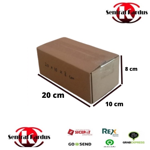 

(ISI 10 PCS) dusbox polos tebal uk.20x10x8 cm cocok untuk packing aksesoris/Grosir kardus packaging Murah tebal-centralkardus