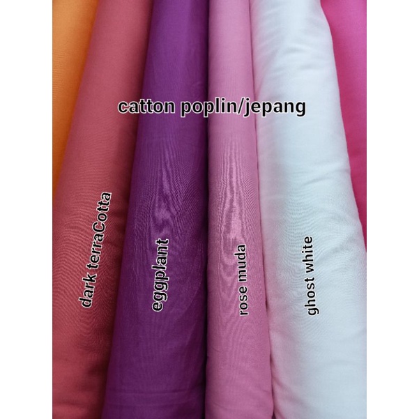 kain bahan catton poplin/jepang full catton katun poplin