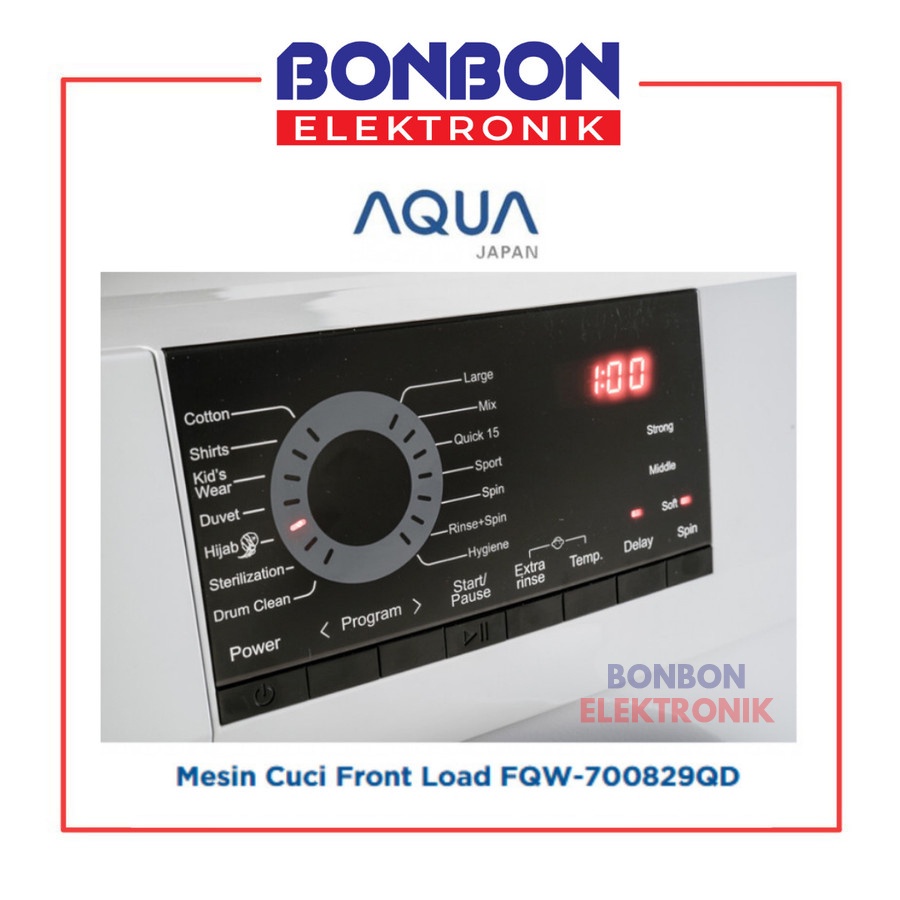 AQUA Mesin Cuci Front Loading 7KG FQW-700829QD / FQW 700829 QD