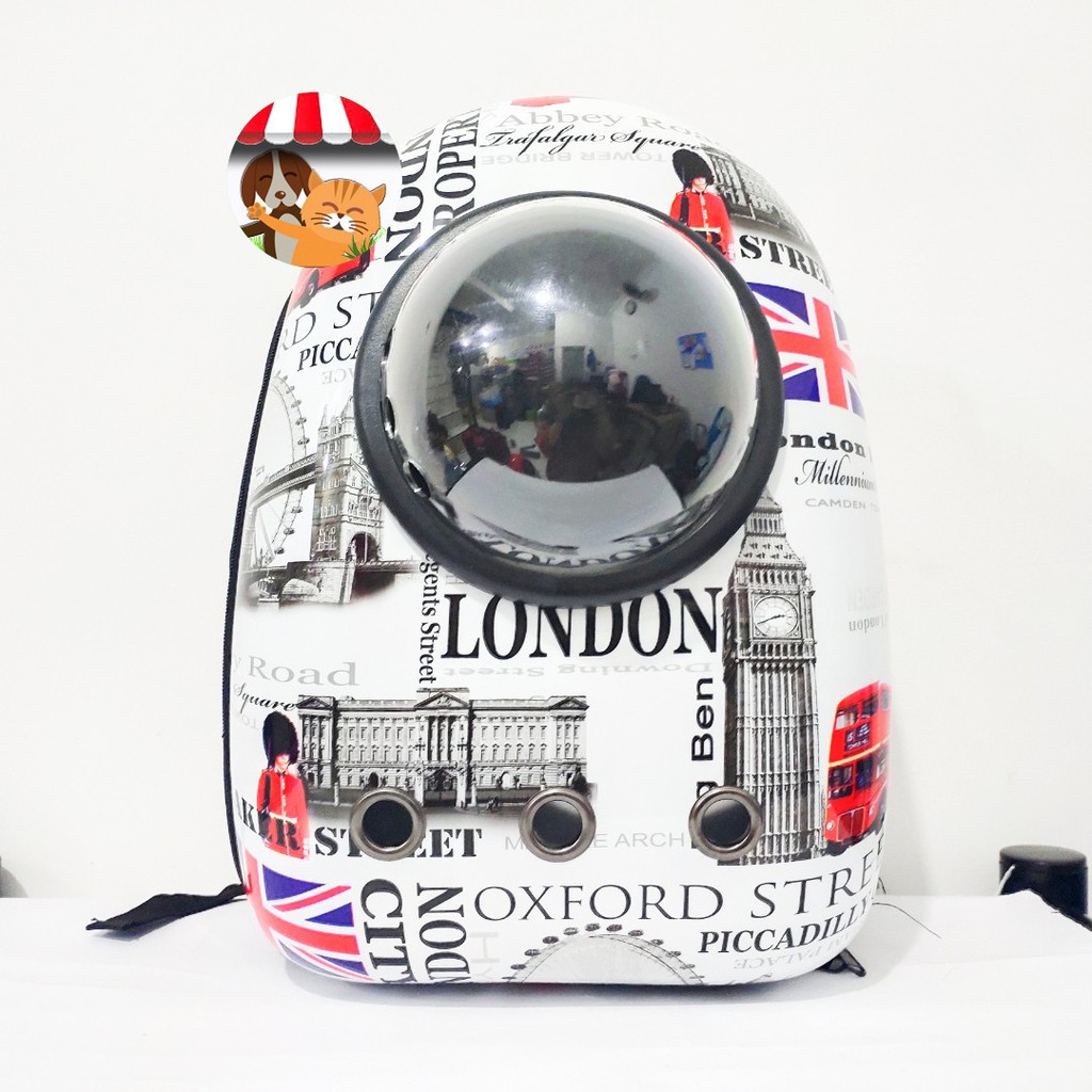 Tas Ransel Astronot Kapsul Capsule Motif Kucing Anjing Tas Cargo