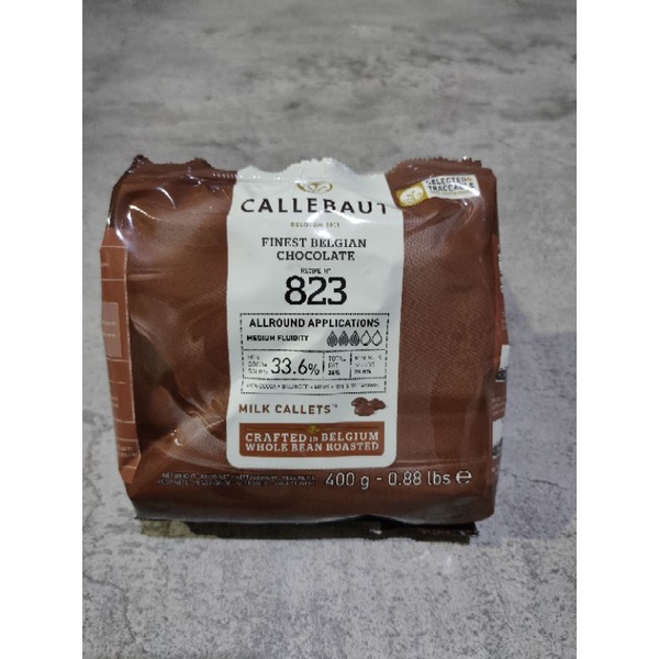 CALLEBAUT 823 MILK CHOCOLATE 33.6 % - 400 GR