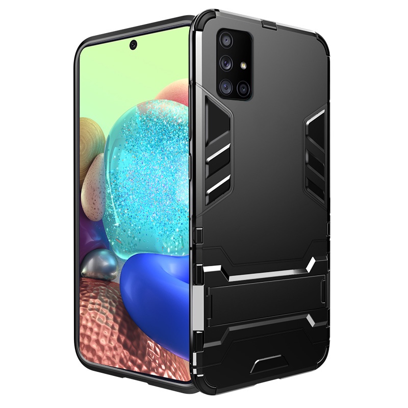 Casing Hard Case Armor PC + Silikon Anti Benturan Untuk Samsung Galaxy A51 A71 5G A51 A71