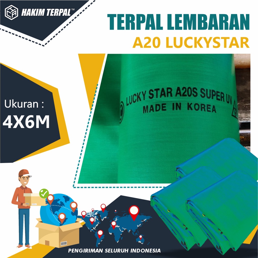 Terpal Lembaran 4X6 M A20 Lucky Star UV