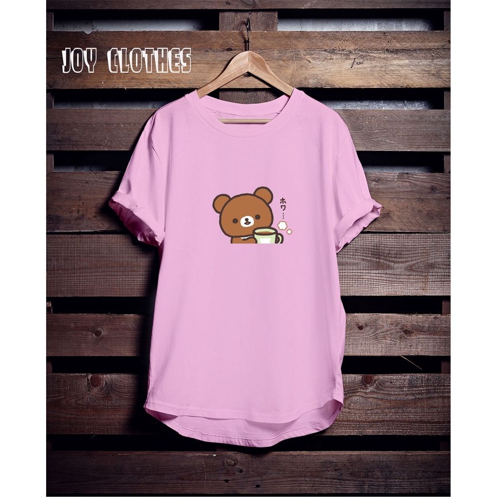 RILAKKUMA HOT TEA TSHIRT/ KAOS WANITA