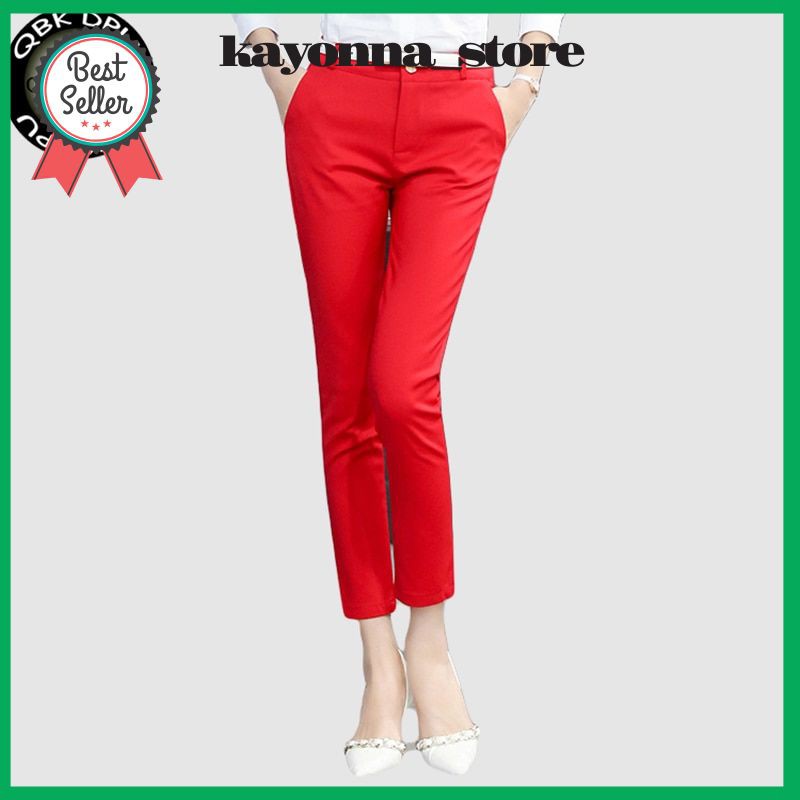 red pencil pants