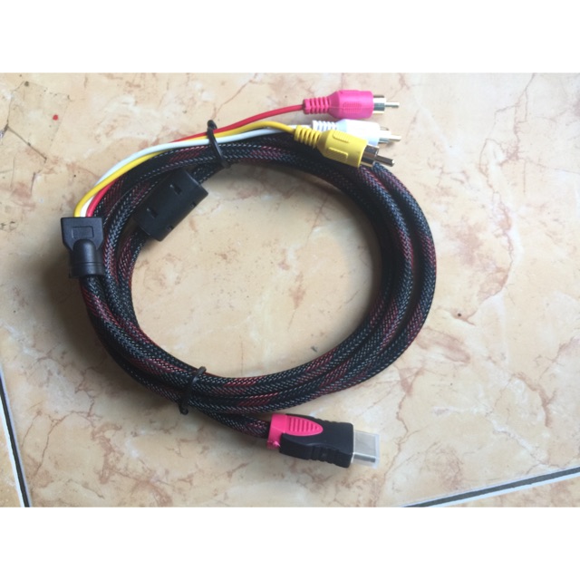 Kabel HDMI to RCA -  HDMI male to RCA male 1.5 meter kabel
