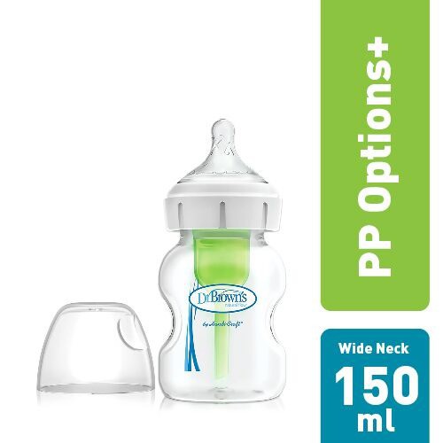 Dr Brown's Options+ Wide Neck 0m+ 150ml - WB51600-P4 / Botol Dot Bayi