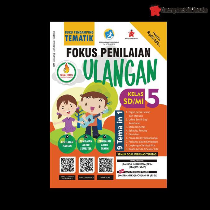 Buku Sekolah - Buku Fokus Penilaian Ulangan Sd/Mi Kelas 5 -Pendamping Tematik-