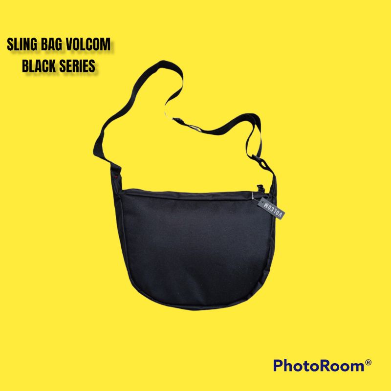 Tas Volcom Tas Selempang Volcom Sling bag Volcom Tas Fuku Volcom Black Logo Bordir