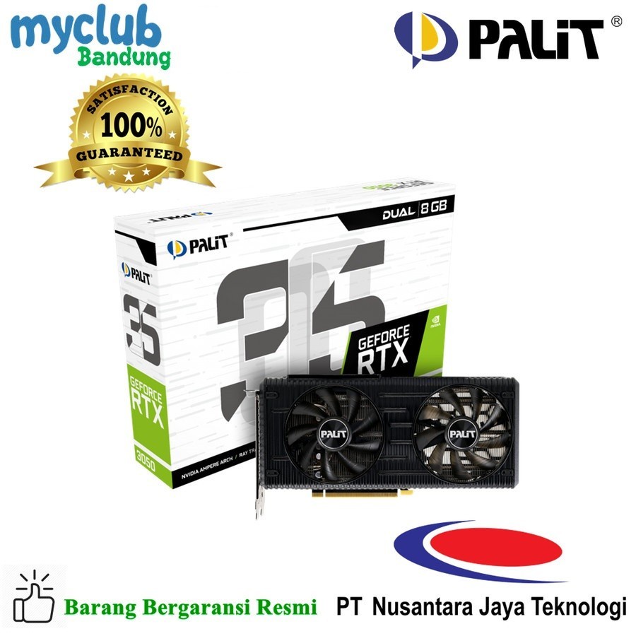 VGA Palit GeForce RTX 3050 Dual 8GB GDDR6 NEW