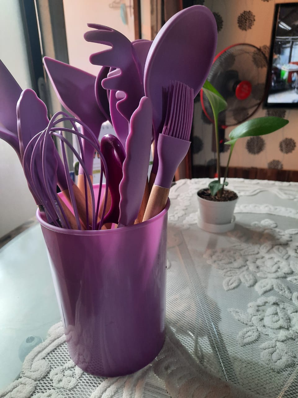 Kitchen Set Utensil Silicone 12pc / Sodet Set Peralatan Memasak