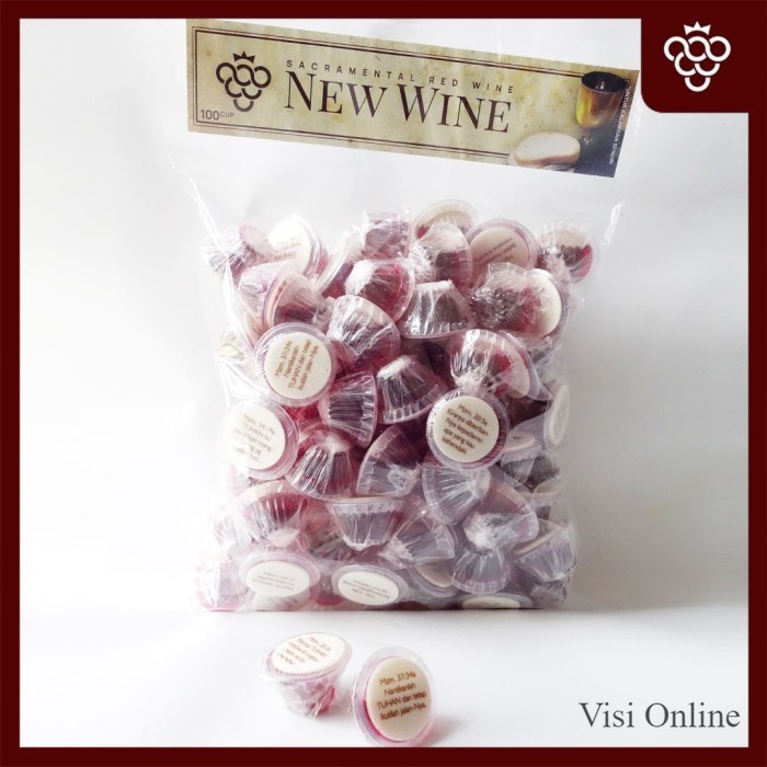 

ANGGUR Paket Anggur Perjamuan Kudus + Hosti Ayat - isi 100