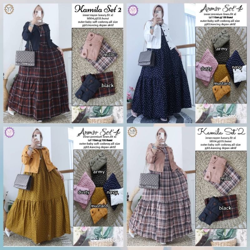KAMILA SET DRESS AMOR SET DRESS IMPORT ML