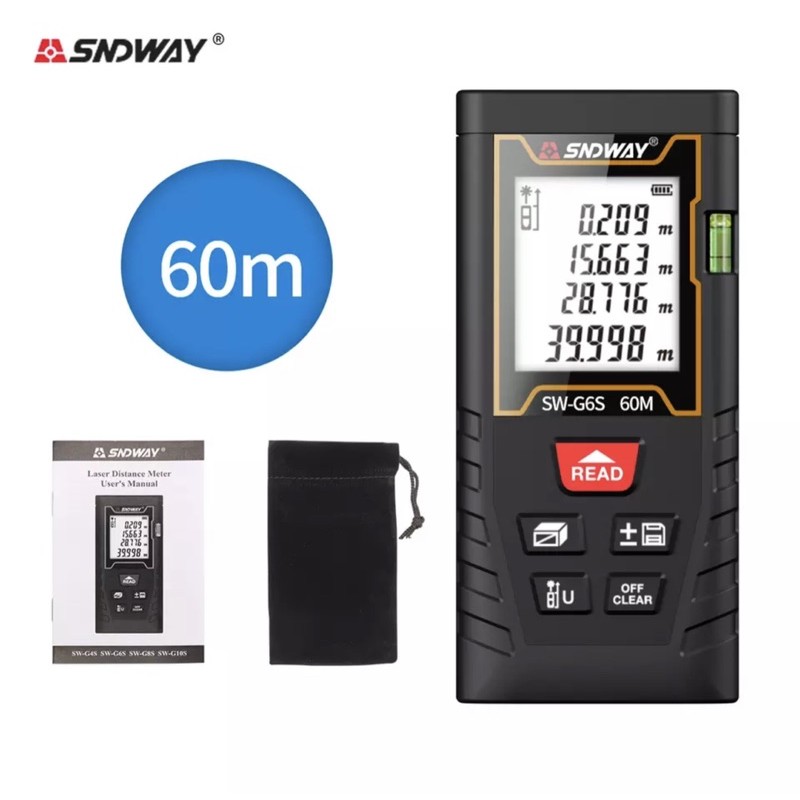 SNDWAY Meteran Laser Digital Distance 80 Meter New Version SW-G8S