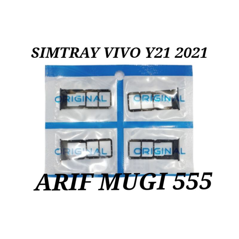 Simlock Slot kartu Tempat Sim Card Vivo Y21 2021 Original