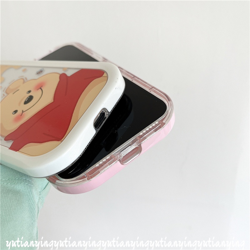 Case Desain Kartun Beruang Winnie The Pooh Strawberry Untuk VIVO Y35 Y22 Y12s Y15 Y12 Y21 Y12i Y15s Y15A Y01 Y20 Y50 Y33s Y21 Y21 Y21 Y21T Y21A Y11 Y21s Y1S Y21A Y33s