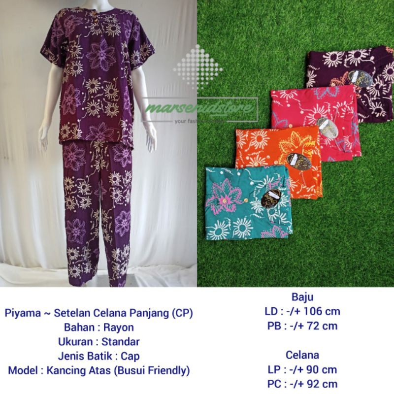 Setelan Celana Panjang (CP) Batik Cap