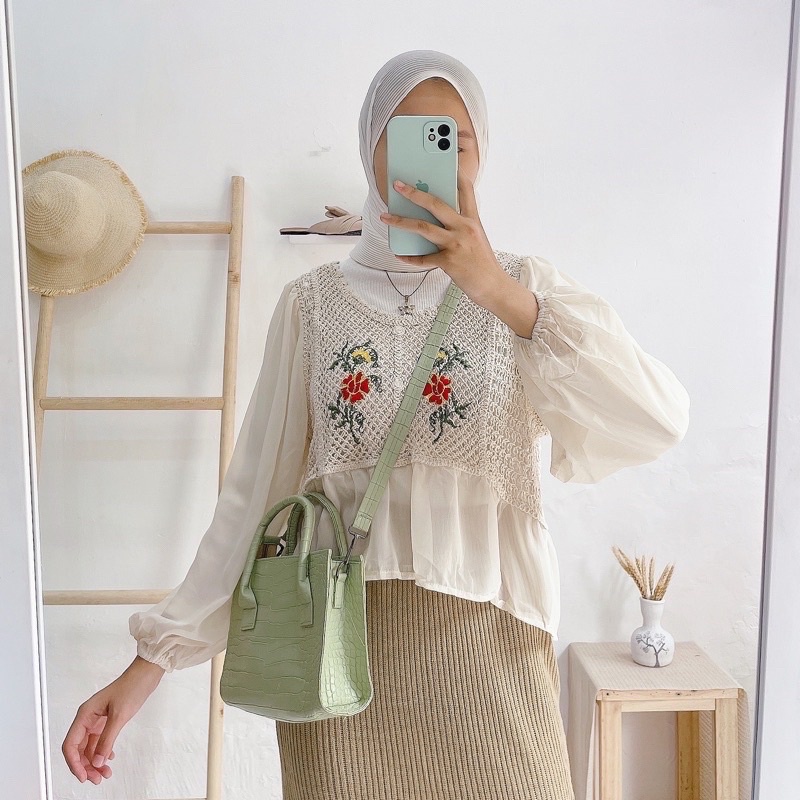 blouse knit sifon import