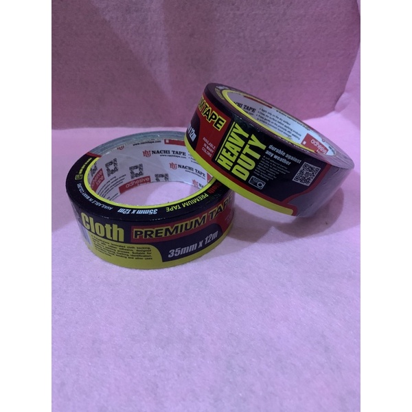 

Isolasi / lakban kain hitam NACHI 35mm x 12m / cloth tape