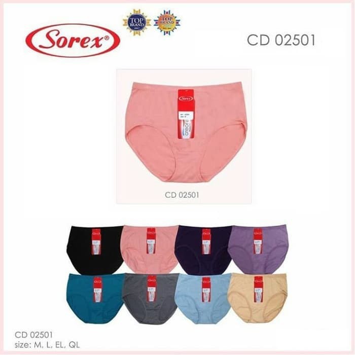 Celana Dalam Sorex 02501 CD Sorex Midi Basic Polos Terlaris