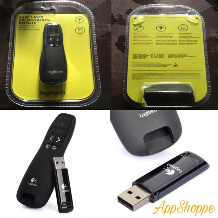 

Utrs0e4 Laser Pointer Presenter R400 Wireless Pointer Red Laser Garansi As71S0D