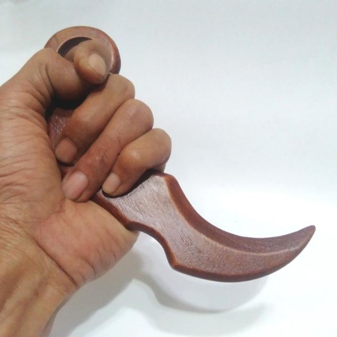 yang dicari@@@@] Karambit Kayu Jati Karimbit Latihan Bokken Beladiri Silat