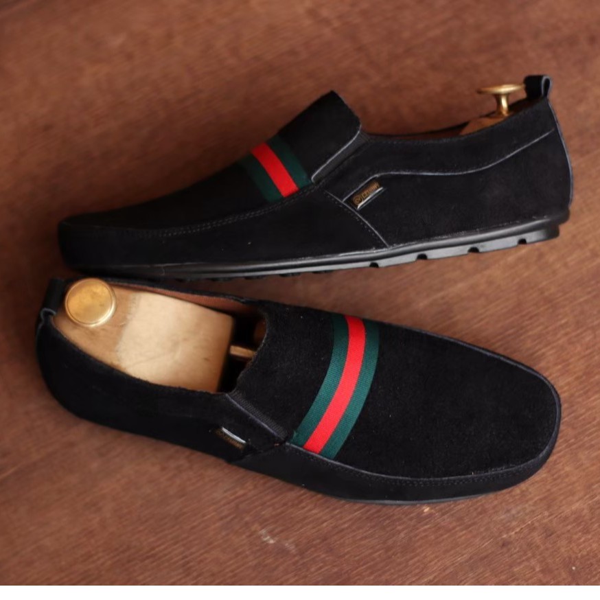 MOLK Sepatu Slip On Pria Sepatu Casual Slop Santai Kuliah Formal Kerja Murah Kulit